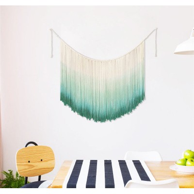Bohemia Tapestry Bedroom Decoration Gradient Refreshing Green Net Home Decor   132744883349